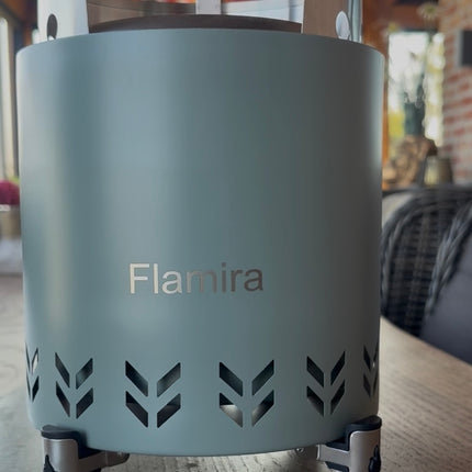 Flamira - Tafelmodel buitenhaard - Sage Blue